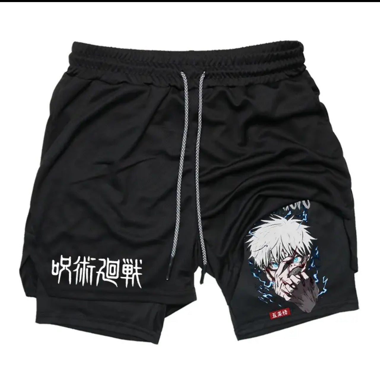 Anime Printed Double Layer Casual Shorts