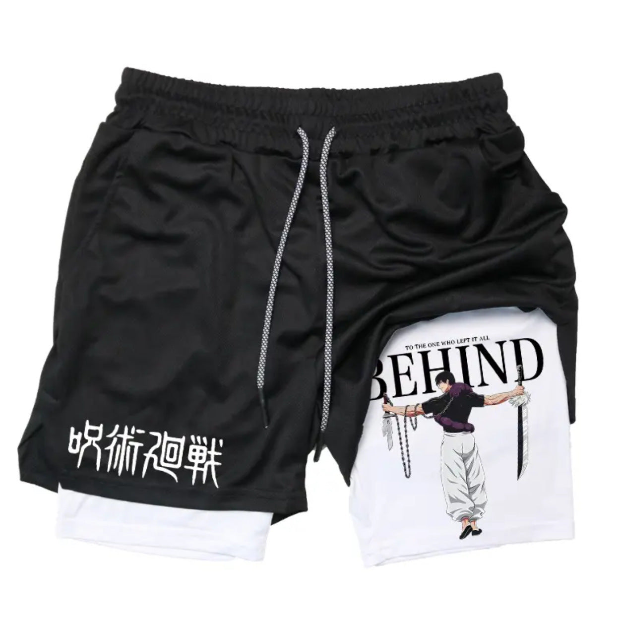 Anime Printed Double Layer Casual Shorts