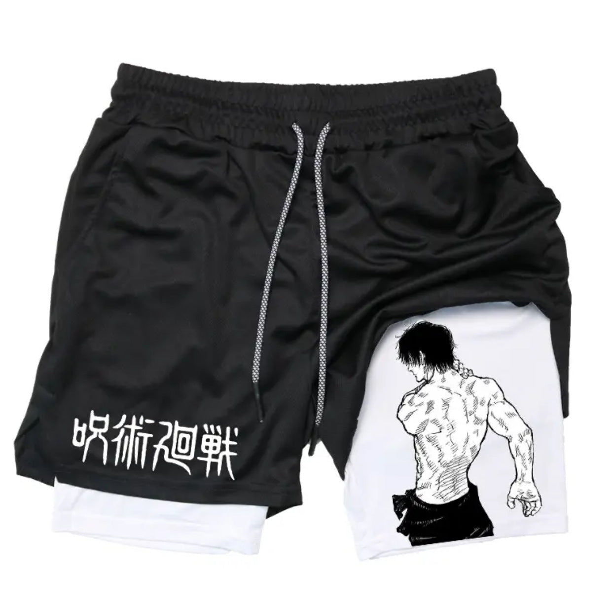Anime Printed Double Layer Casual Shorts