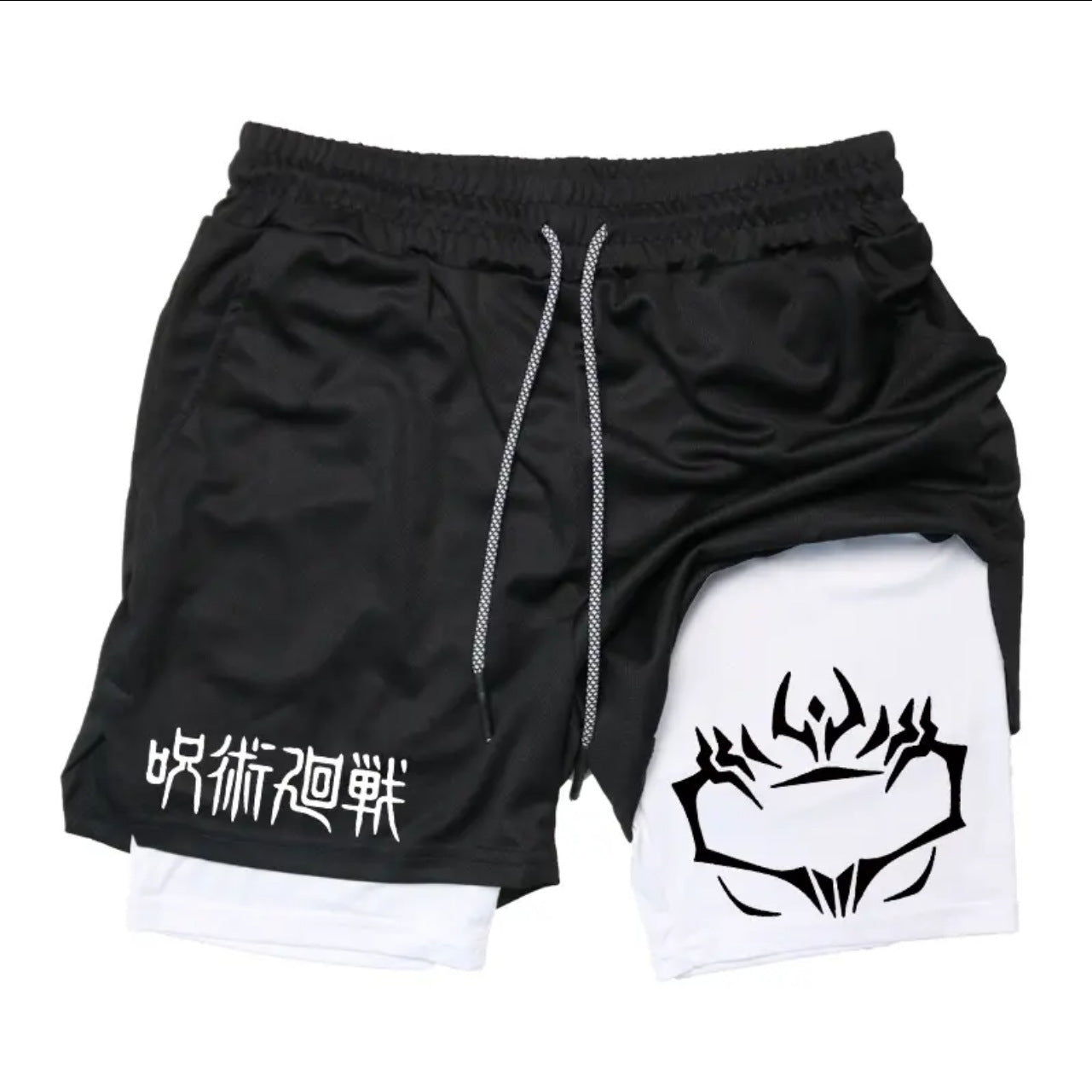 Anime Printed Double Layer Casual Shorts